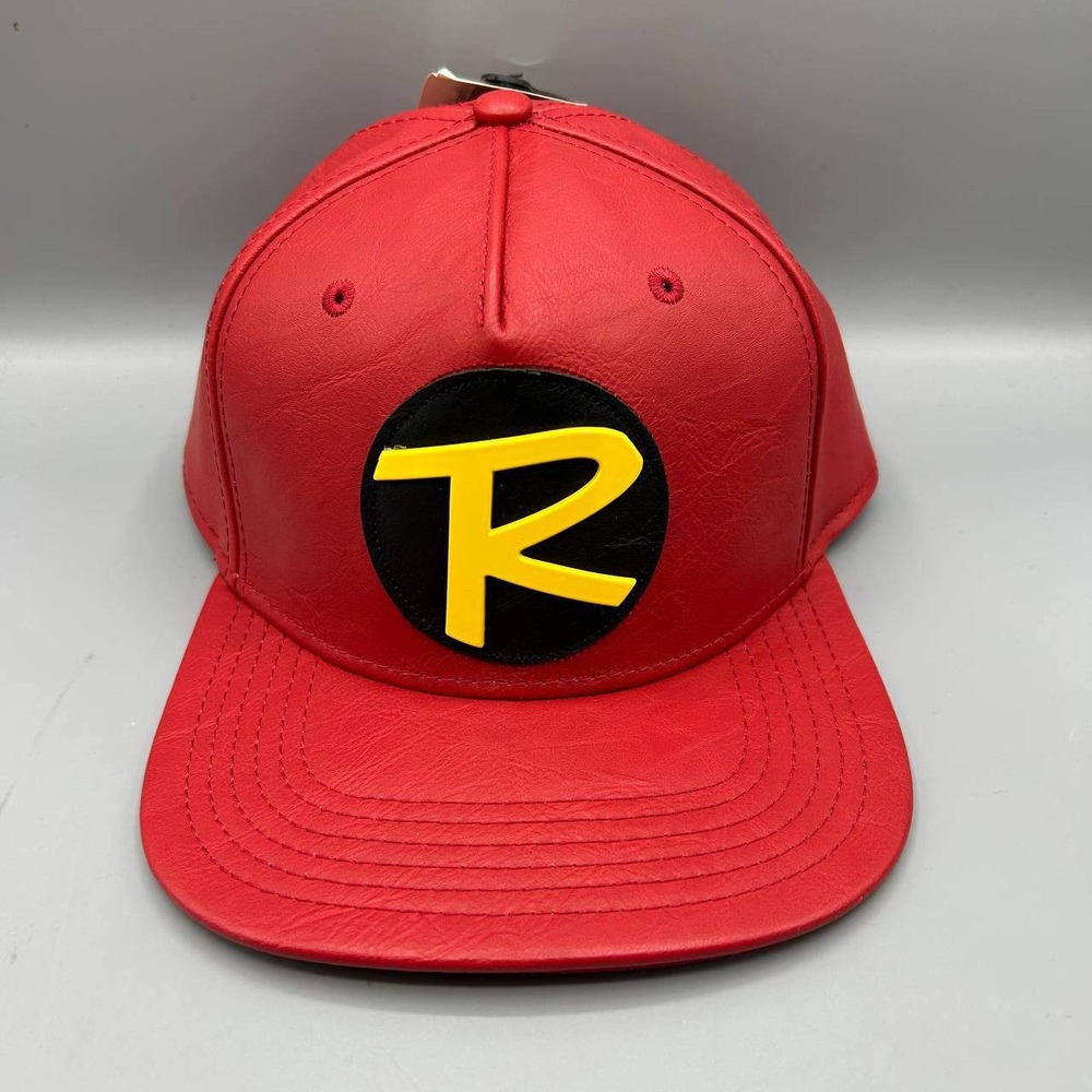 Batman Robin Hat Youth Black Red DC Comics Snap Back Cap New